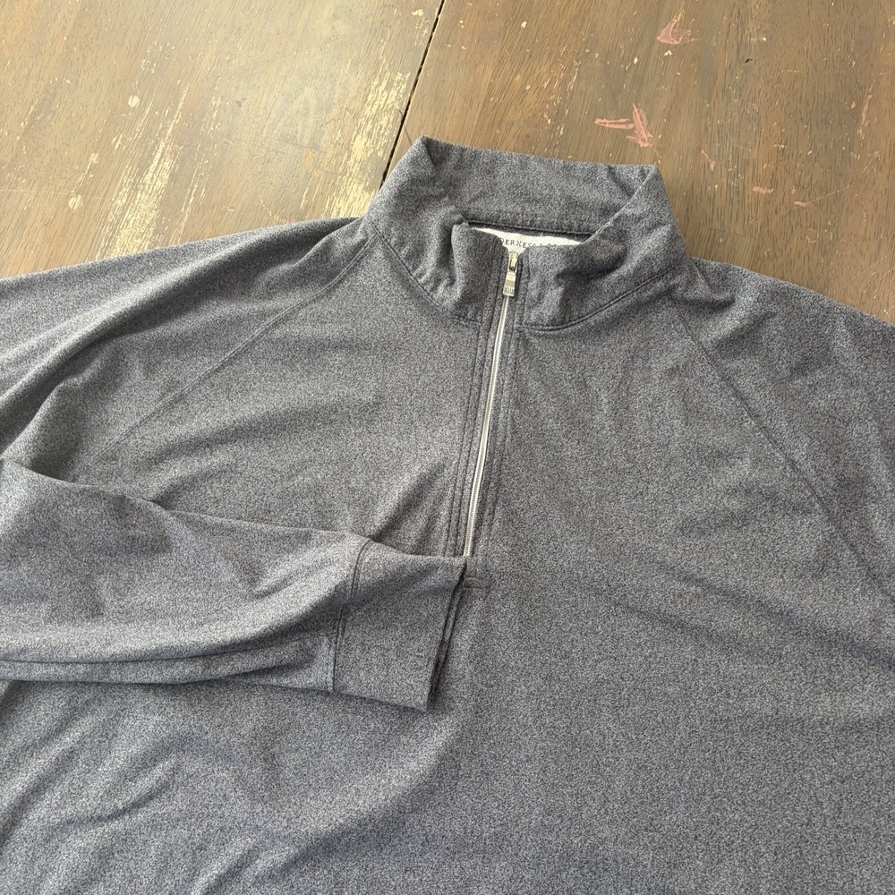 Holderness & Bourne 1/4 Zip Pullover Mens Small The Westland Tailored Fit Gray